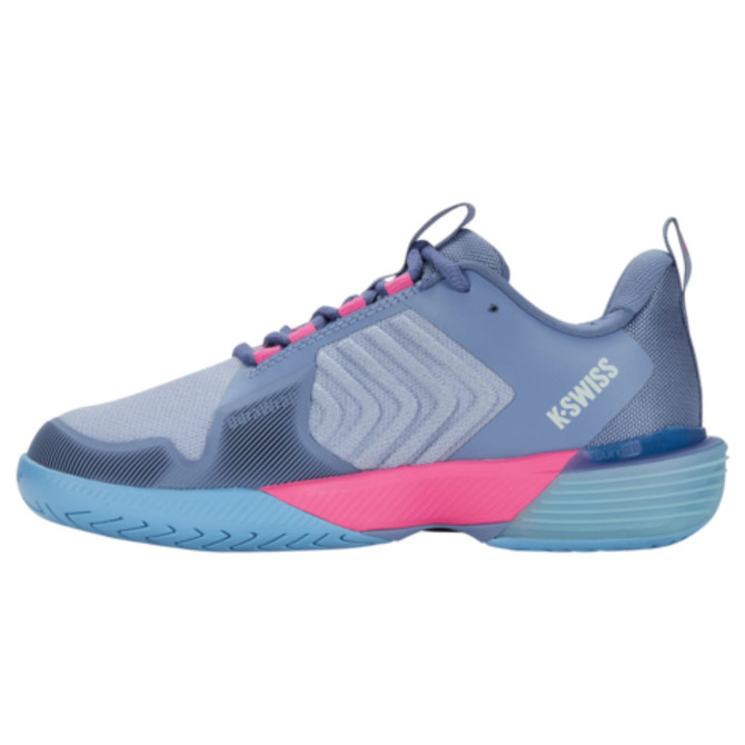 K-Swiss Women's Ultrashot 3 Tennis Shoe (Infinity/Blue Blizzard/Heritage Blue)