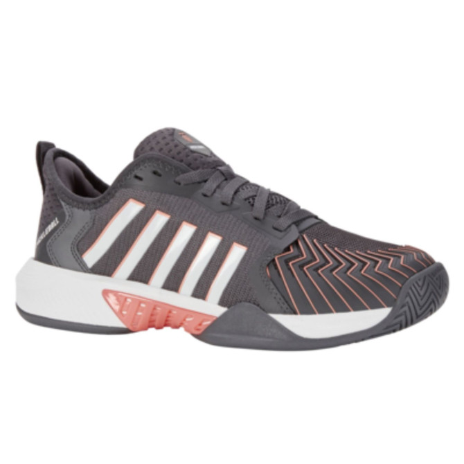 K-Swiss Women's Pickleball Supreme (Asphalt/White/Peach Amber)