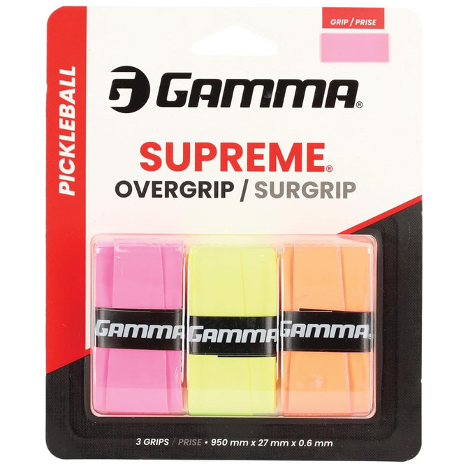 Gamma Pickleball Supreme Overgrip | 3 Pack