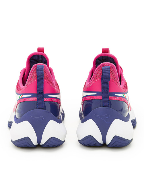 Diadora Women's Finale All Ground Tennis Shoe (Pink Yarrow/White/Blueprint)