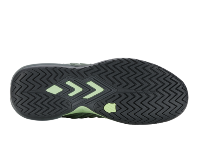 K-Swiss Men's Ultrashot 3 Tennis Shoe (Sea Spray/Urban Chic/Soft Neon Green).