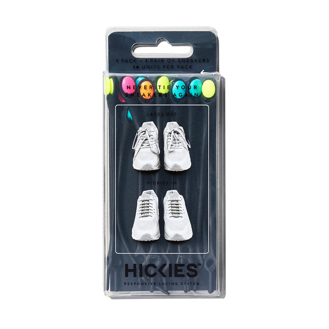 HICKIES 1.0 Original Unisex One Size Fits All Elastic No-Tie Shoelaces