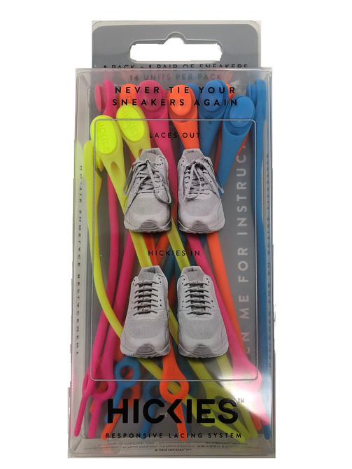 HICKIES 1.0 Original Unisex One Size Fits All Elastic No-Tie Shoelaces