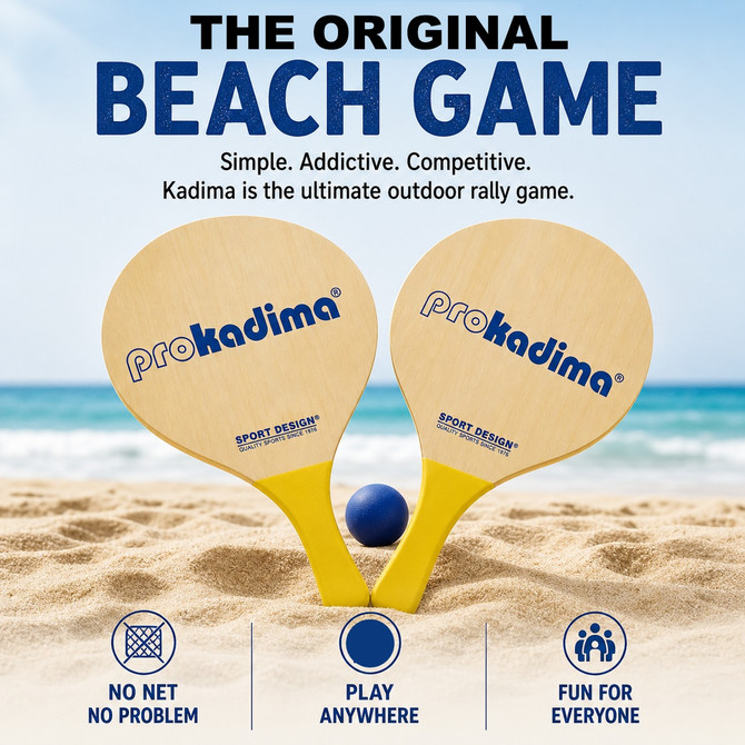 Pro Kadima Paddle Raquet Ball Set-Solid Colors-Bundle Pack (4balls Included)
