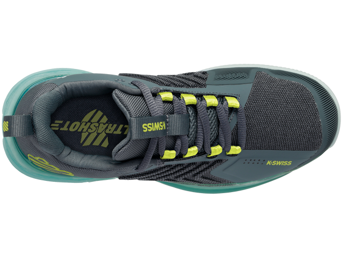 K-Swiss Women's Ultrashot 3 Tennis Shoe (Stormy Weather/Icy Storm/Love Bird)