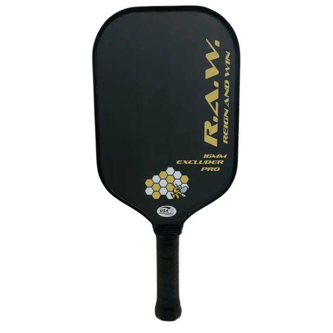 R.A.W. Excluder Pro Thermoform Pickleball Paddle (Black)