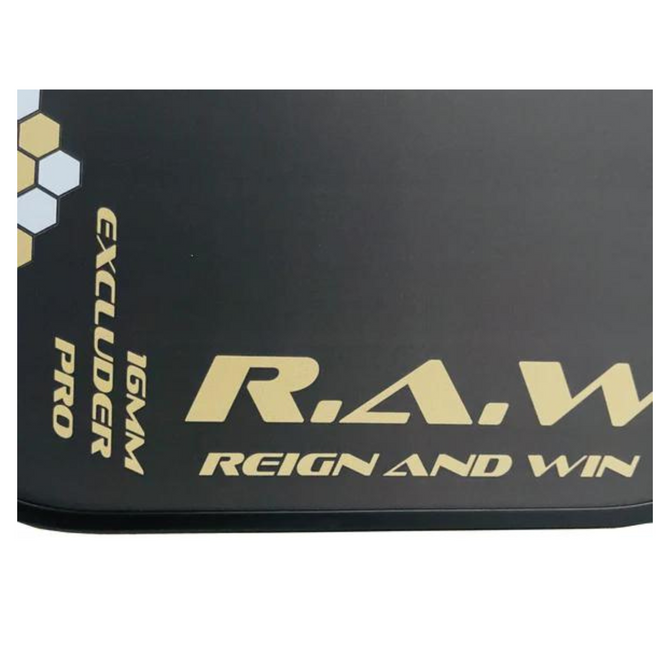 R.A.W. Excluder Pro Thermoform Pickleball Paddle (Black)