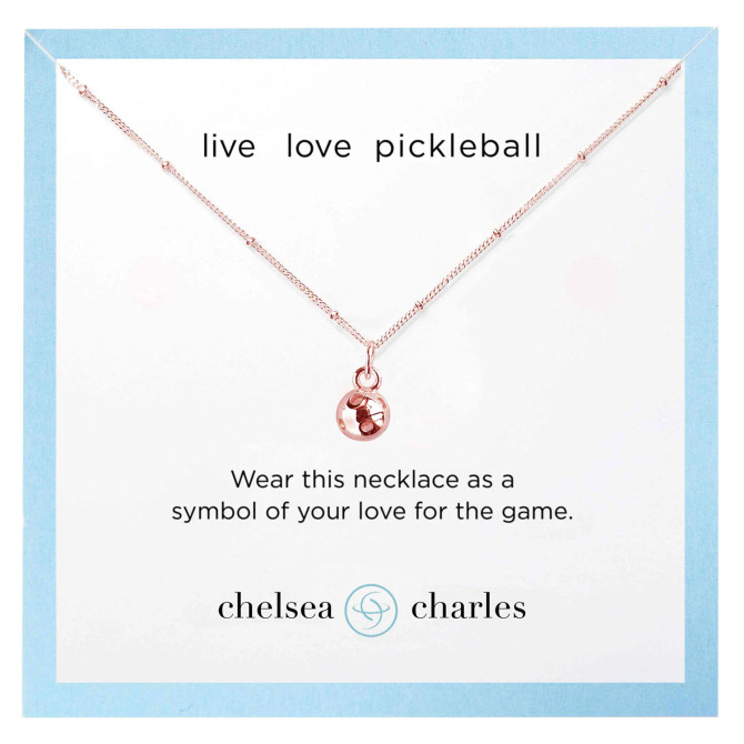 Chelsea Charles Sport Pickleball Charm Necklace