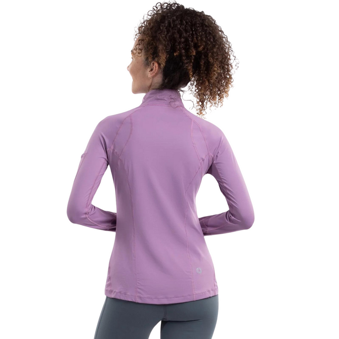 BloqUV Women's UPF 50+ Sun Protection Active Mock Zip Top.
