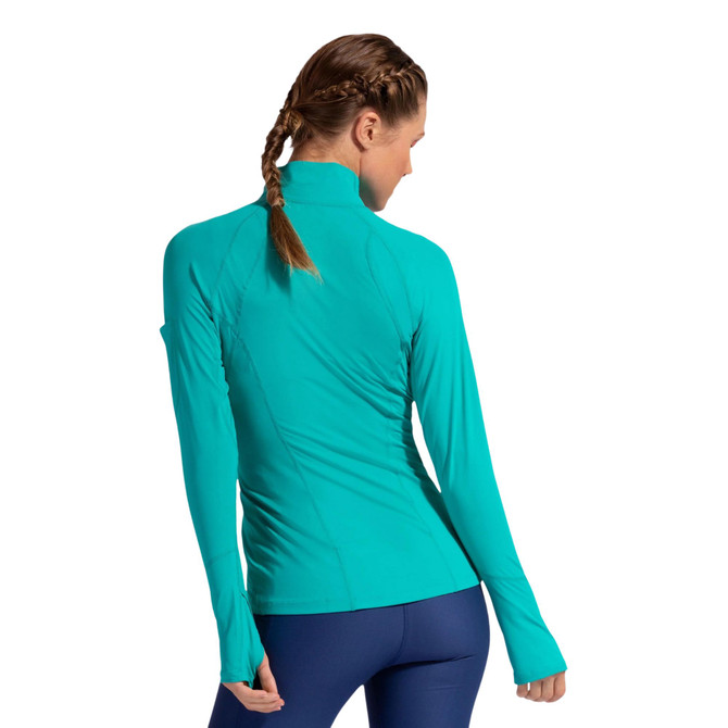 BloqUV Women's UPF 50+ Sun Protection Active Mock Zip Top.