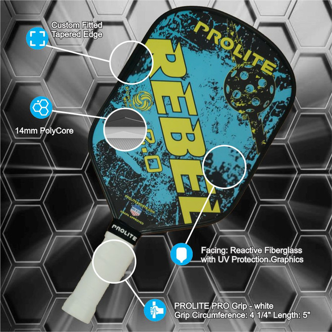 Rebel PowerSpin 2.0 by PROLITE (Blue/Hot Pink)