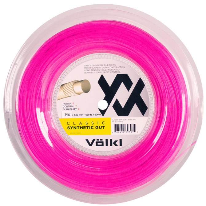 VOLKL Classic Synthetic Gut | Tennis Racquet String | All Around | Nylon-based Center Core