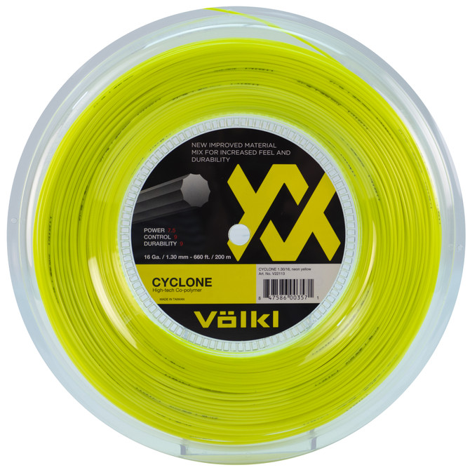 VOLKL Cyclone | Tennis Racquet String | Spin & Control | Ten-sided co-polymer