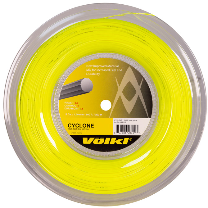 VOLKL Cyclone | Tennis Racquet String | Spin & Control | Ten-sided co-polymer