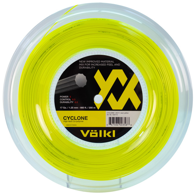 VOLKL Cyclone | Tennis Racquet String | Spin & Control | Ten-sided co-polymer