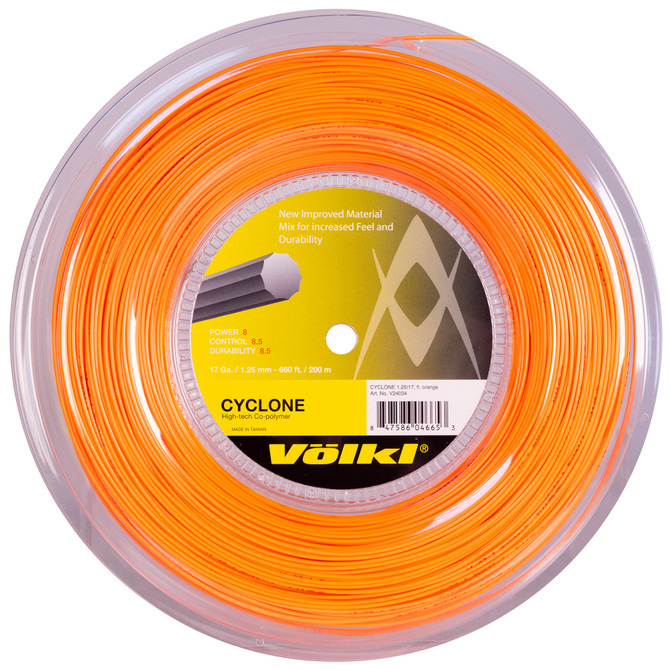 VOLKL Cyclone | Tennis Racquet String | Spin & Control | Ten-sided co-polymer