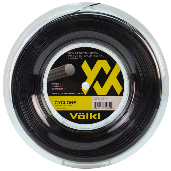 VOLKL Cyclone | Tennis Racquet String | Spin & Control | Ten-sided co-polymer