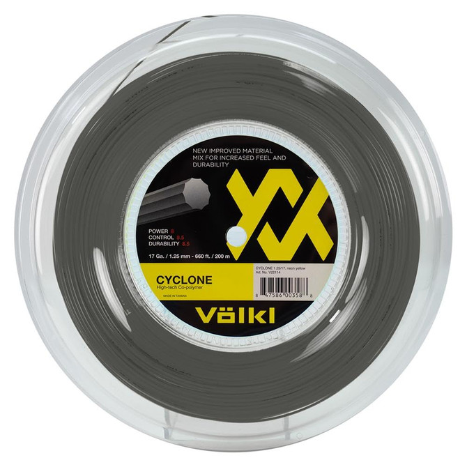 VOLKL Cyclone | Tennis Racquet String | Spin & Control | Ten-sided co-polymer