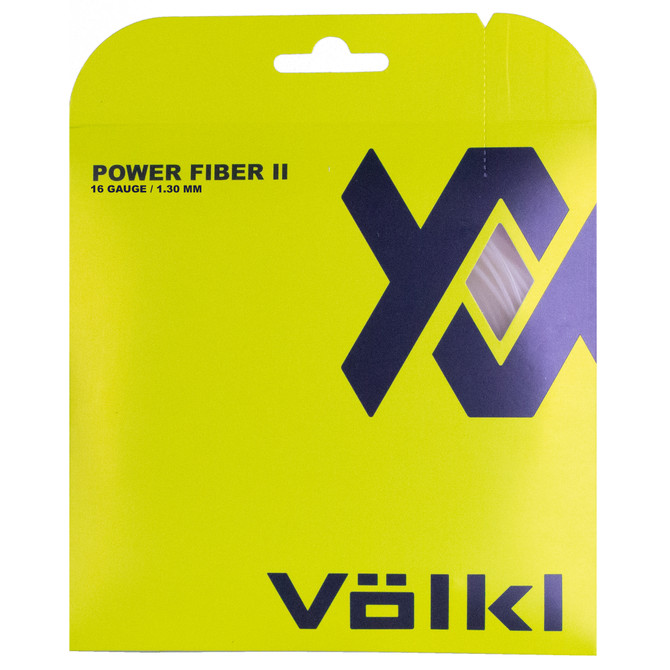 VOLKL Power Fiber II | Tennis Racquet String | Power & Spin | Shock & Vibration Reduction