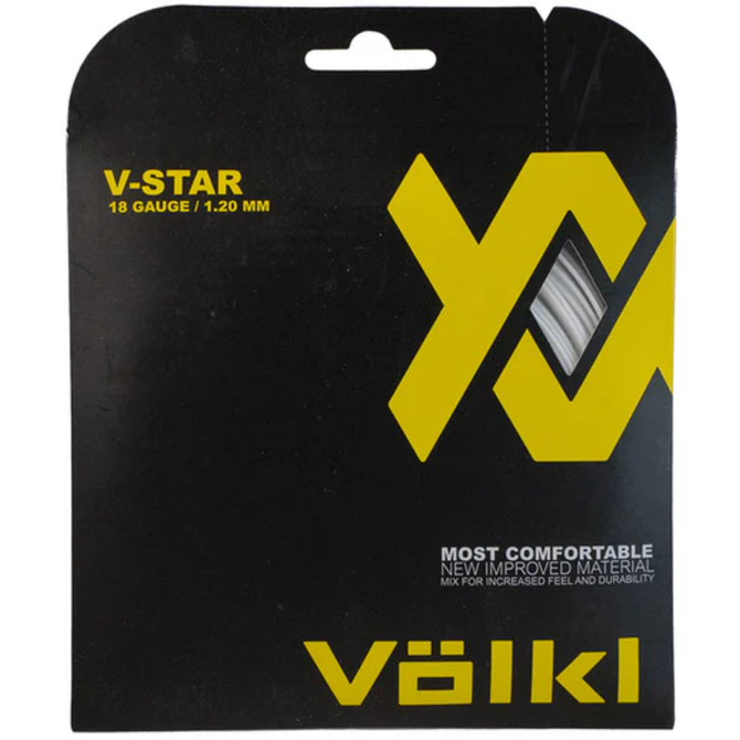 VOLKL V-Star | Tennis Racquet String | Spin & Control | Smooth Finish Co-Polymer String