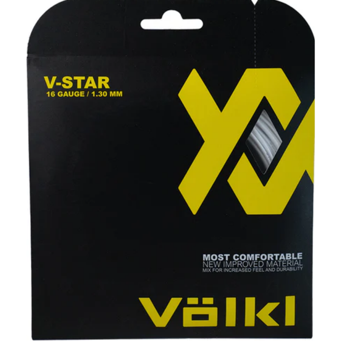 VOLKL V-Star | Tennis Racquet String | Spin & Control | Smooth Finish Co-Polymer String
