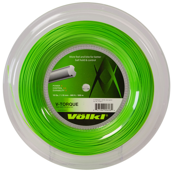 VOLKL V-Torque | Tennis Racquet String | Spin & Feel | Co-Polymer String
