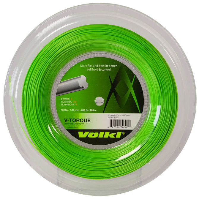VOLKL V-Torque | Tennis Racquet String | Spin & Feel | Co-Polymer String