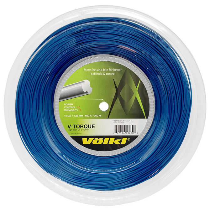 VOLKL V-Torque | Tennis Racquet String | Spin & Feel | Co-Polymer String