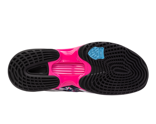 K-Swiss Men's SpeedTrac Padel Shoe (White/Black/Neon Pink) 