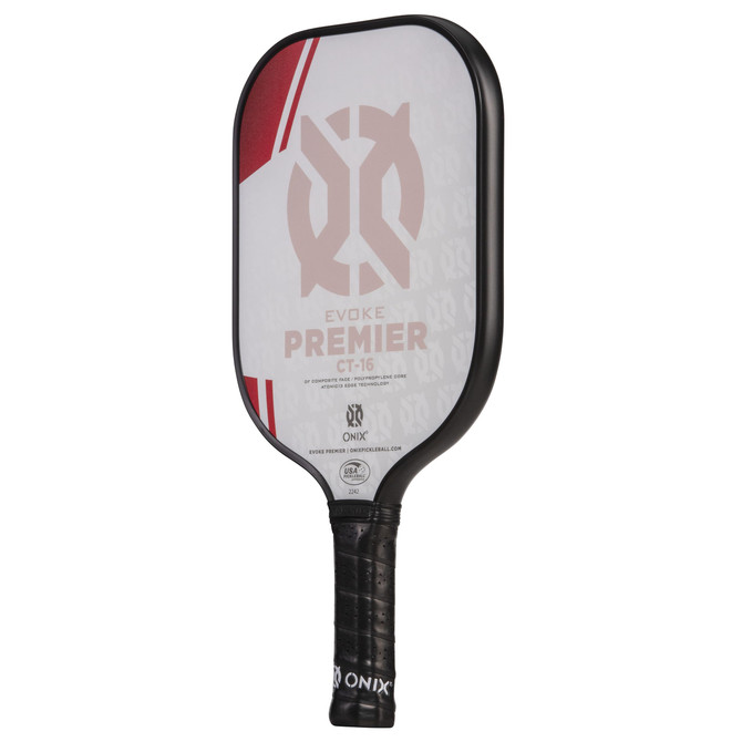Onix Evoke Premier Red 16mm Pickleball Paddle 