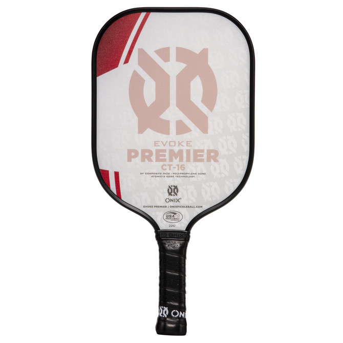 Onix Evoke Premier Red 16mm Pickleball Paddle 