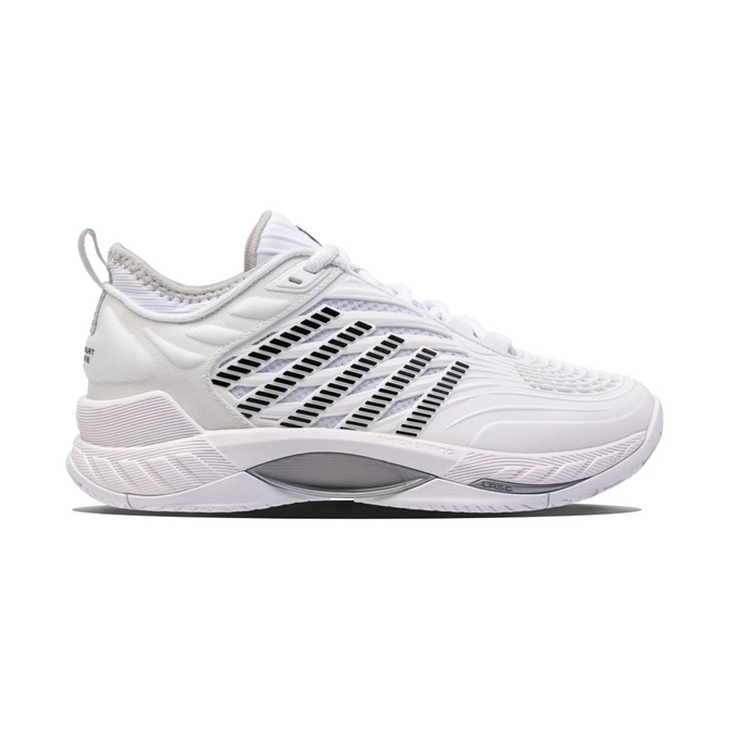 K-Swiss Women's Hypercourt Supreme 2 Tennis Shoe (White/Vapor Blue/Black).