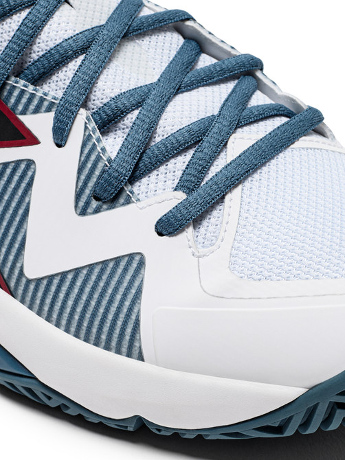 Diadora Men's B.Icon 2 All Ground Tennis Shoe (White/Oceanview/Salsa)