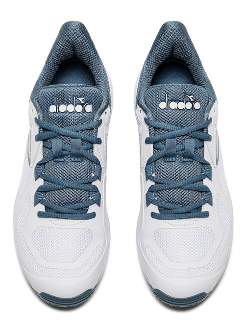 Diadora Men's Trofeo 2 All Ground Pickleball Shoes (White/Oceanview)