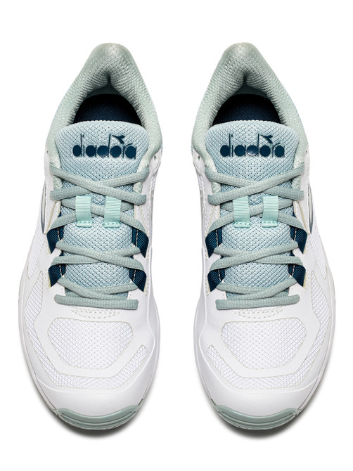 Diadora Women's Trofeo 2 All Ground Pickleball Shoes (White/Legion Blue)