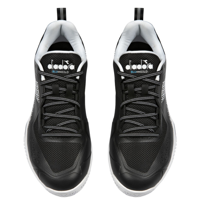 Diadora Men's Blushield Torneo 2 AG Tennis Shoe (Black/White)