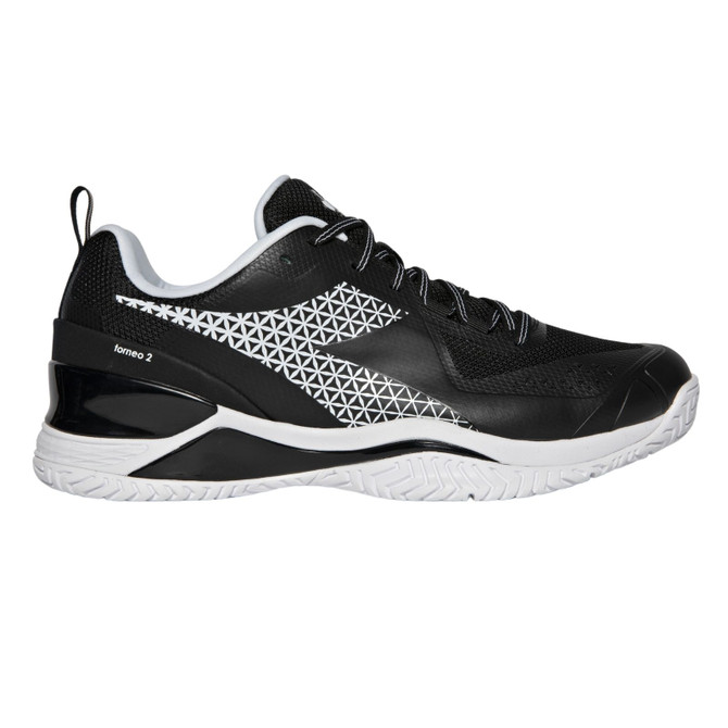 Diadora Men's Blushield Torneo 2 AG Tennis Shoe (Black/White)
