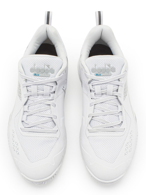 Diadora Men's Blushield Torneo 2 AG Tennis Shoe (White/White/White)