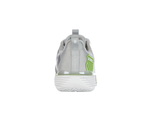 K-Swiss Women's Ultrashot 3 Tennis Shoe (White/Gray Violet/Lime Green)