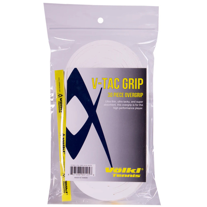 VOLKL V-Tac Grip | Overgrip | Ultra Thin | Ultra Tacky | Super Absorbent | High Performance Tennis Grip