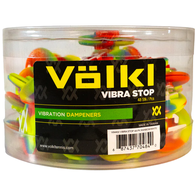 VOLKL Vibrastop | Tennis Racquet Vibration Dampeners | 48 Piece Jar