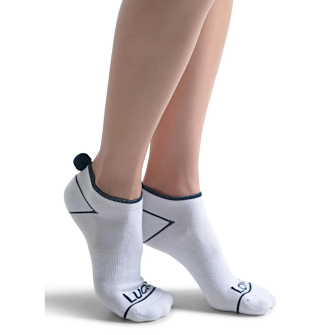 Lucky In Love Women's Pom Low Cut Socks - 3 Pack (Women's Size 4-10).