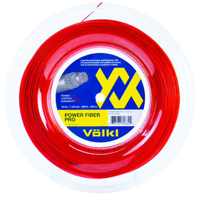 VOLKL Power Fiber Pro | Tennis Racquet String | Durability | Feel & Control | Multifilament String