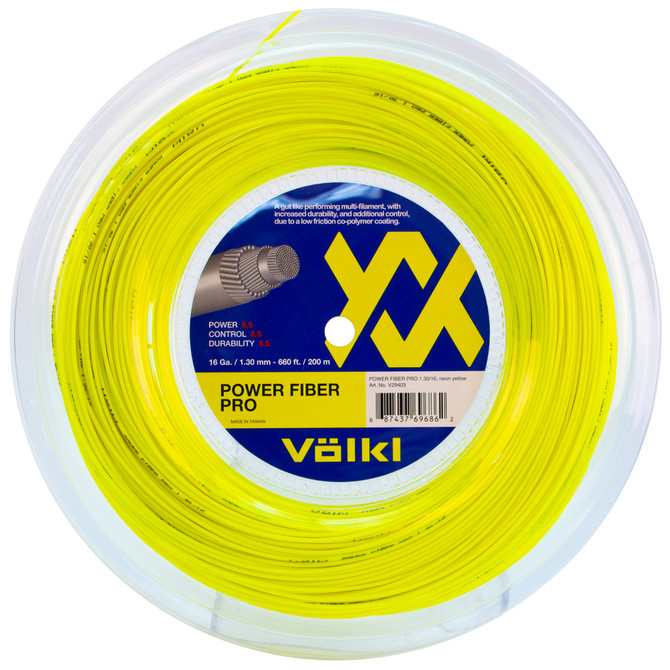 VOLKL Power Fiber Pro | Tennis Racquet String | Durability | Feel & Control | Multifilament String