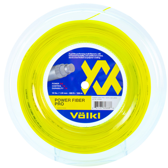 VOLKL Power Fiber Pro | Tennis Racquet String | Durability | Feel & Control | Multifilament String