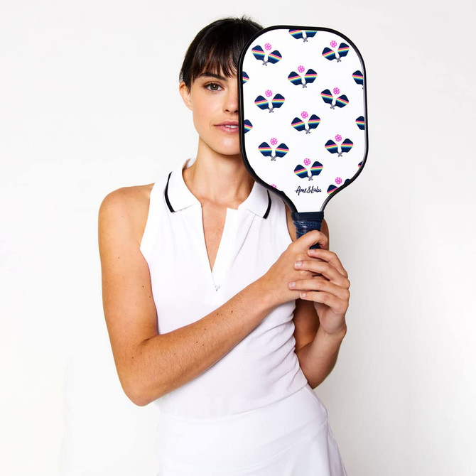 Ame & Lulu Drop Shot Pickleball Paddle (Rainbow Paddles)