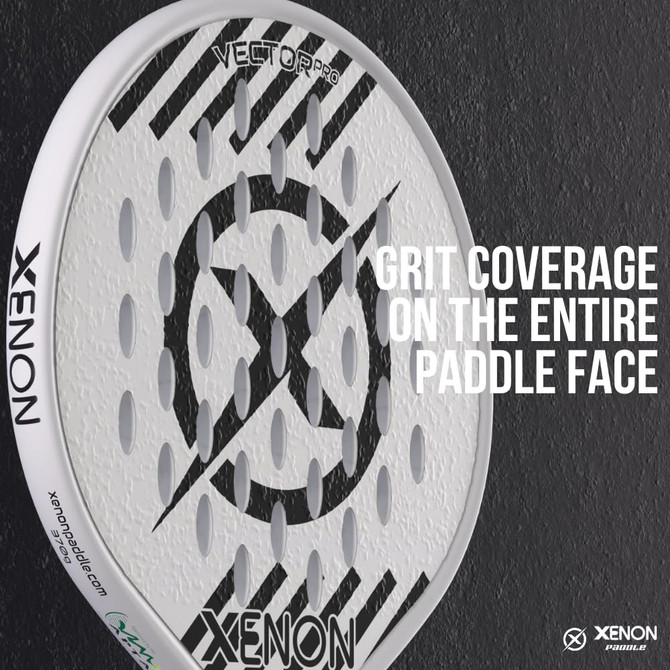 Xenon Vector Pro Spin Max Version 2 Platform Tennis Paddle, White