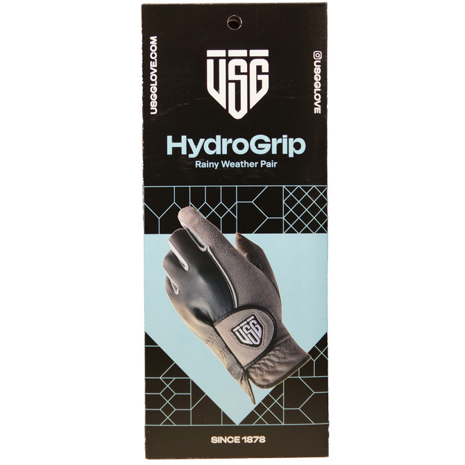 USG Mens Golf Glove | Hydro Grip - Pair | Hydro Protector | Natural Leather Suede