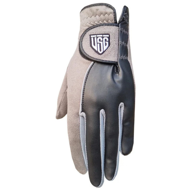 USG Mens Golf Glove | Hydro Grip - Pair | Hydro Protector | Natural Leather Suede