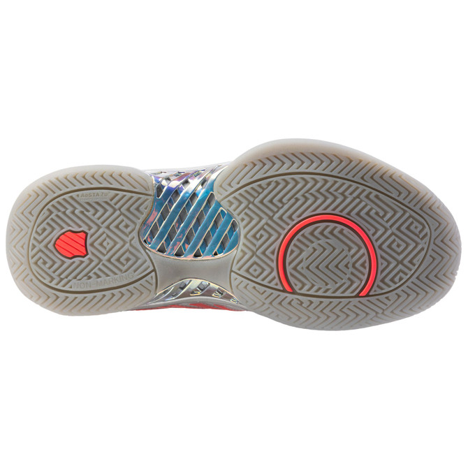 K-Swiss/Lucky In Love Women's Hypercourt Express 2 Tennis Shoe (Herbal Mist/Silver/Dragon Fruit)